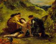 Eugene Delacroix - St. Sebastian with St. Irene and Attendant